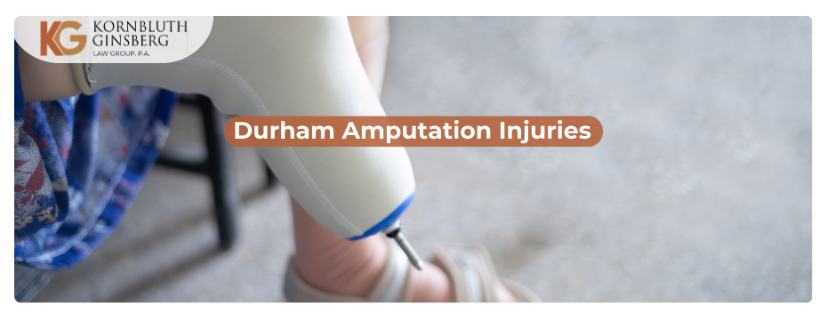 Woman with an amputated limb in Durham